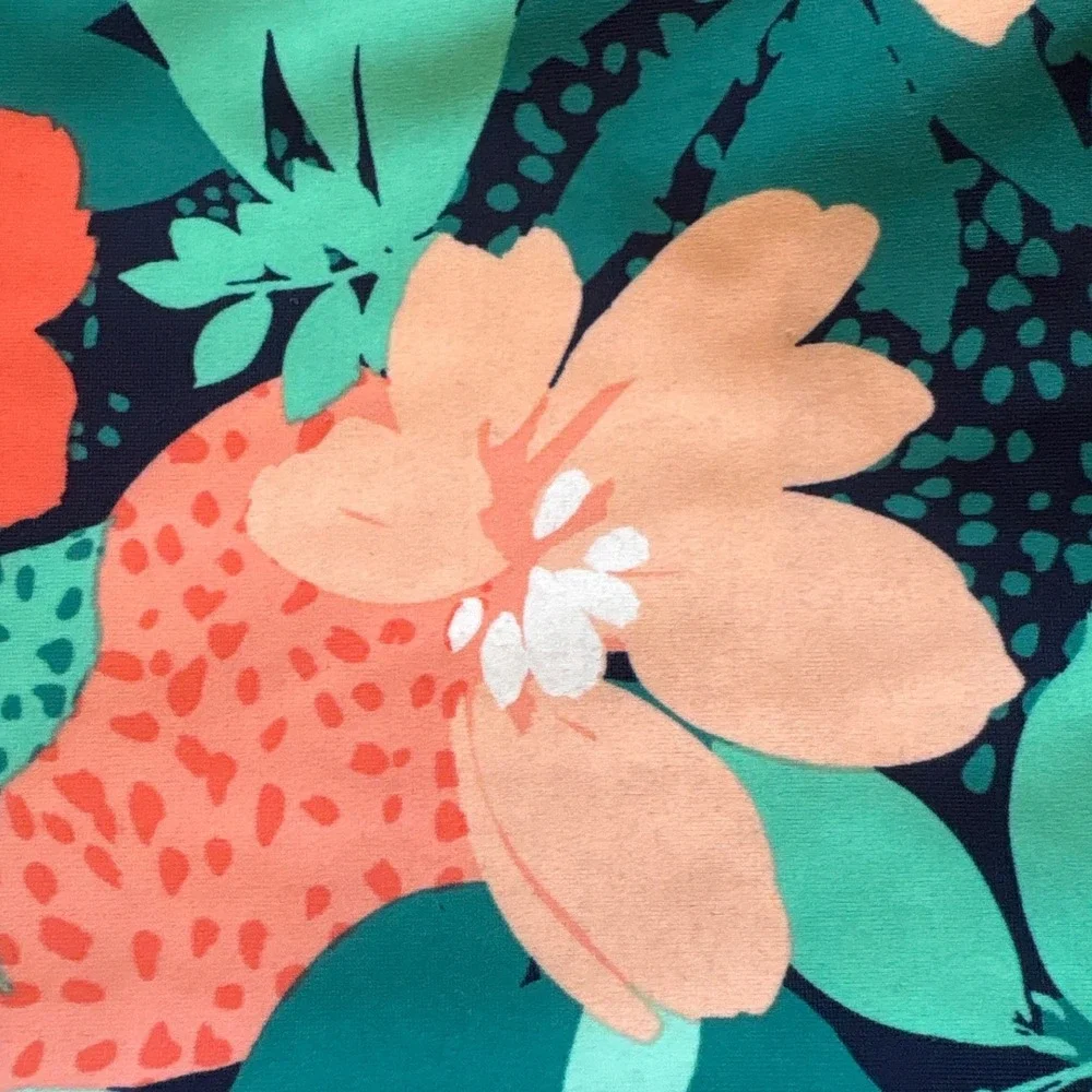 Just One You Rash Guard Set Kids Teal Floral Long‎ Sleeve Swimsuit SIZE 2T